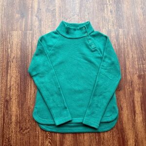NWT Talbots Women’s Lush Green Fleece Mockneck Pullover Sweater - Size SP